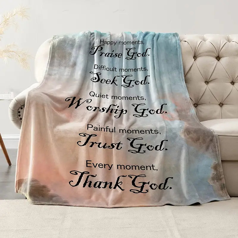 Divine Comfort Christian Throw - Soft Plush