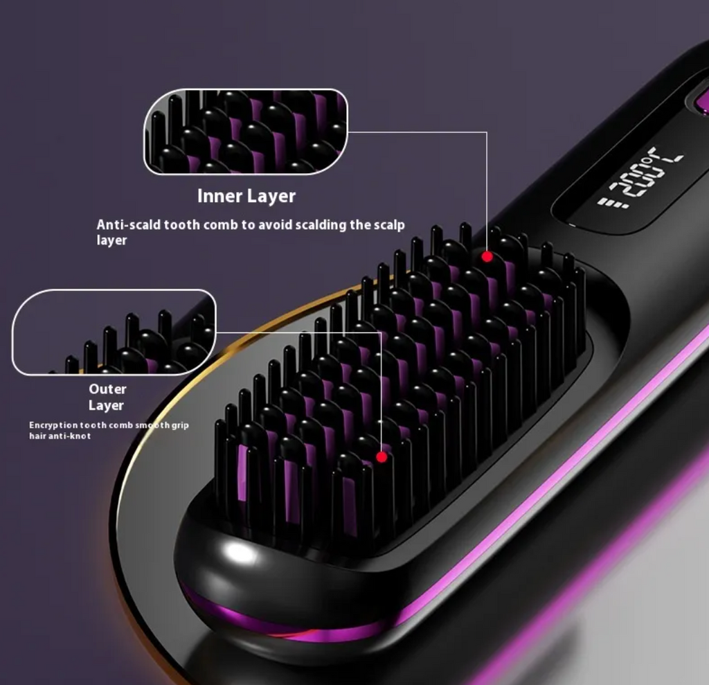 Ceramic Portable Straightening Brush