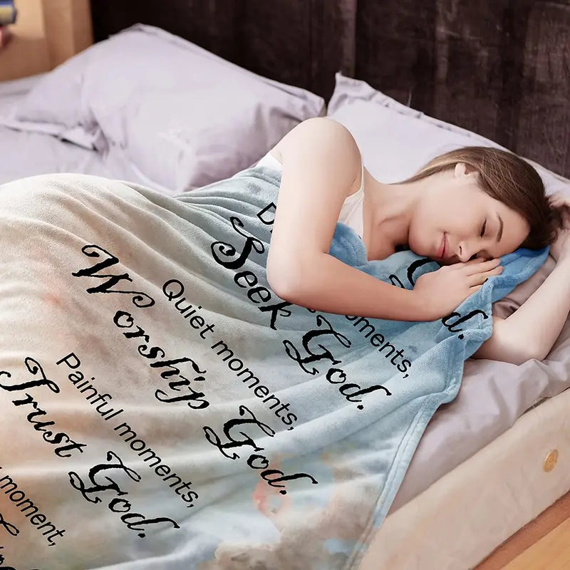 Divine Comfort Christian Throw - Soft Plush