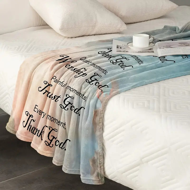 Divine Comfort Christian Throw - Soft Plush