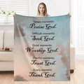 Divine Comfort Christian Throw - Soft Plush