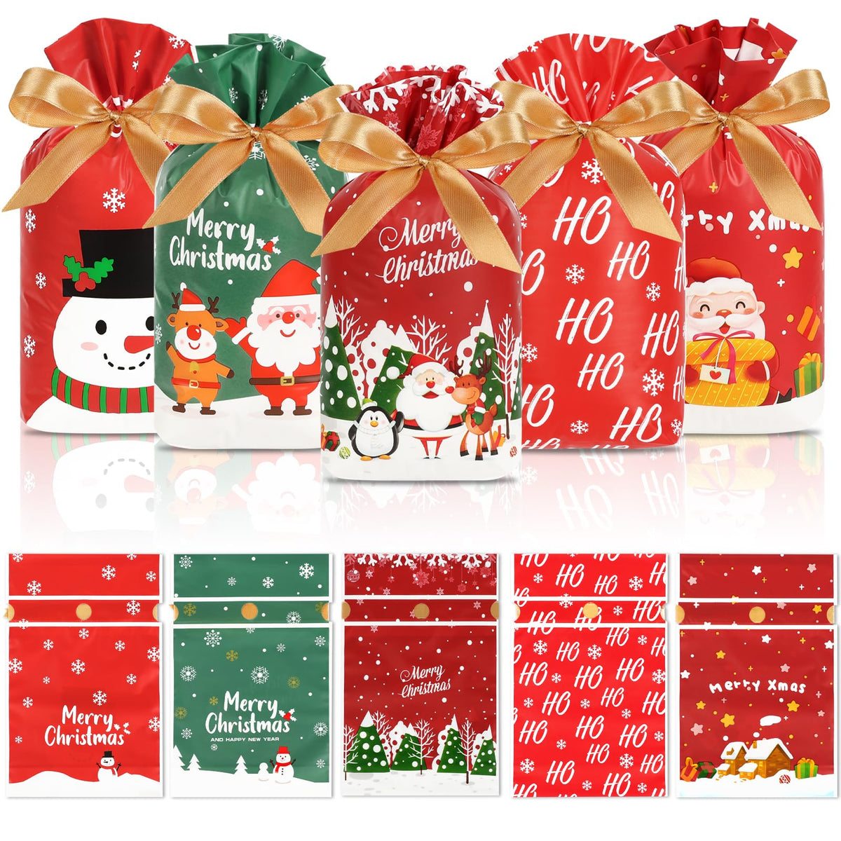 HRX Festive 50pcs Candy Bags with Drawstring